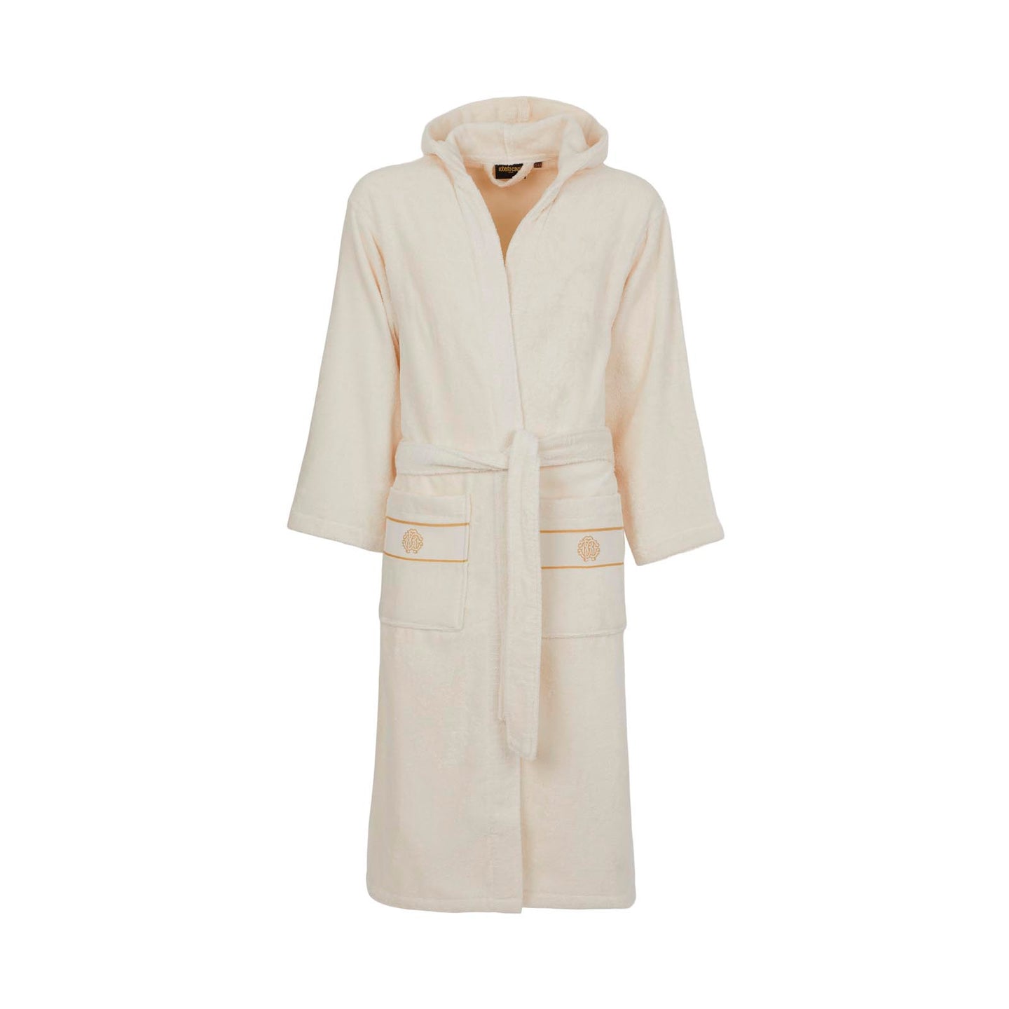 Accappatoio con Cappuccio Roberto Cavalli Gold-new Barocco in Spugna