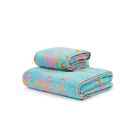 Asciugamano con Ospite Carrara Glamour Moderno in Spugna