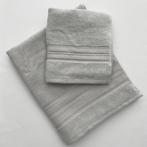 Asciugamano con Ospite Carrara Fyber Trendy Tinta Unita in Spugna