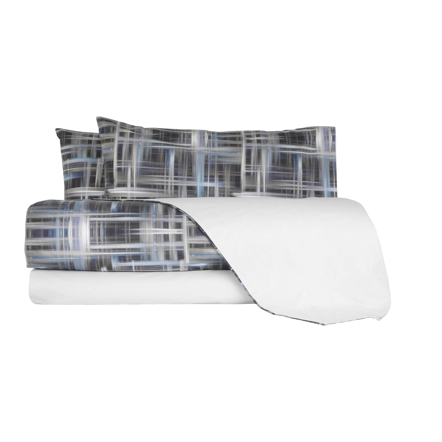 Completo Copripiumino Carrara Demetra Moderno in Percalle