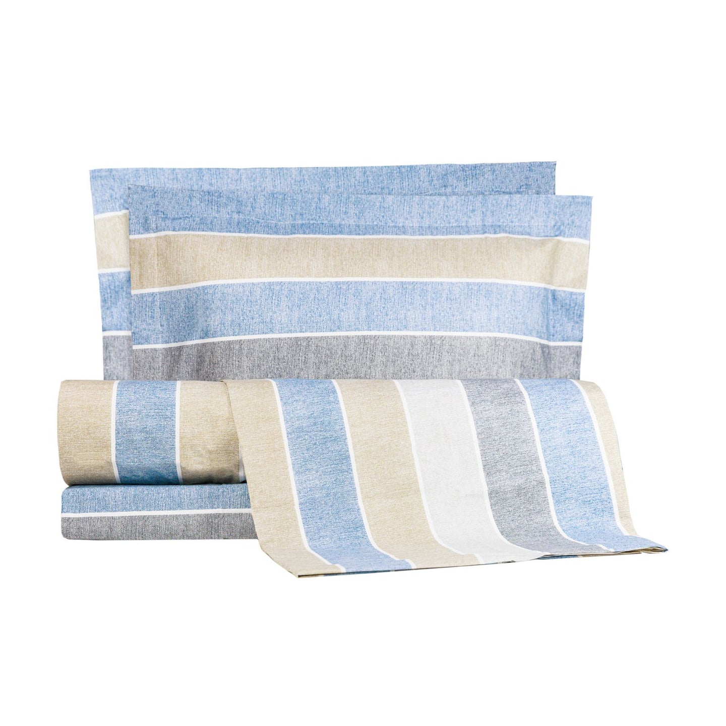 Completo Copripiumino Emporium Cortina Floreale in Percalle