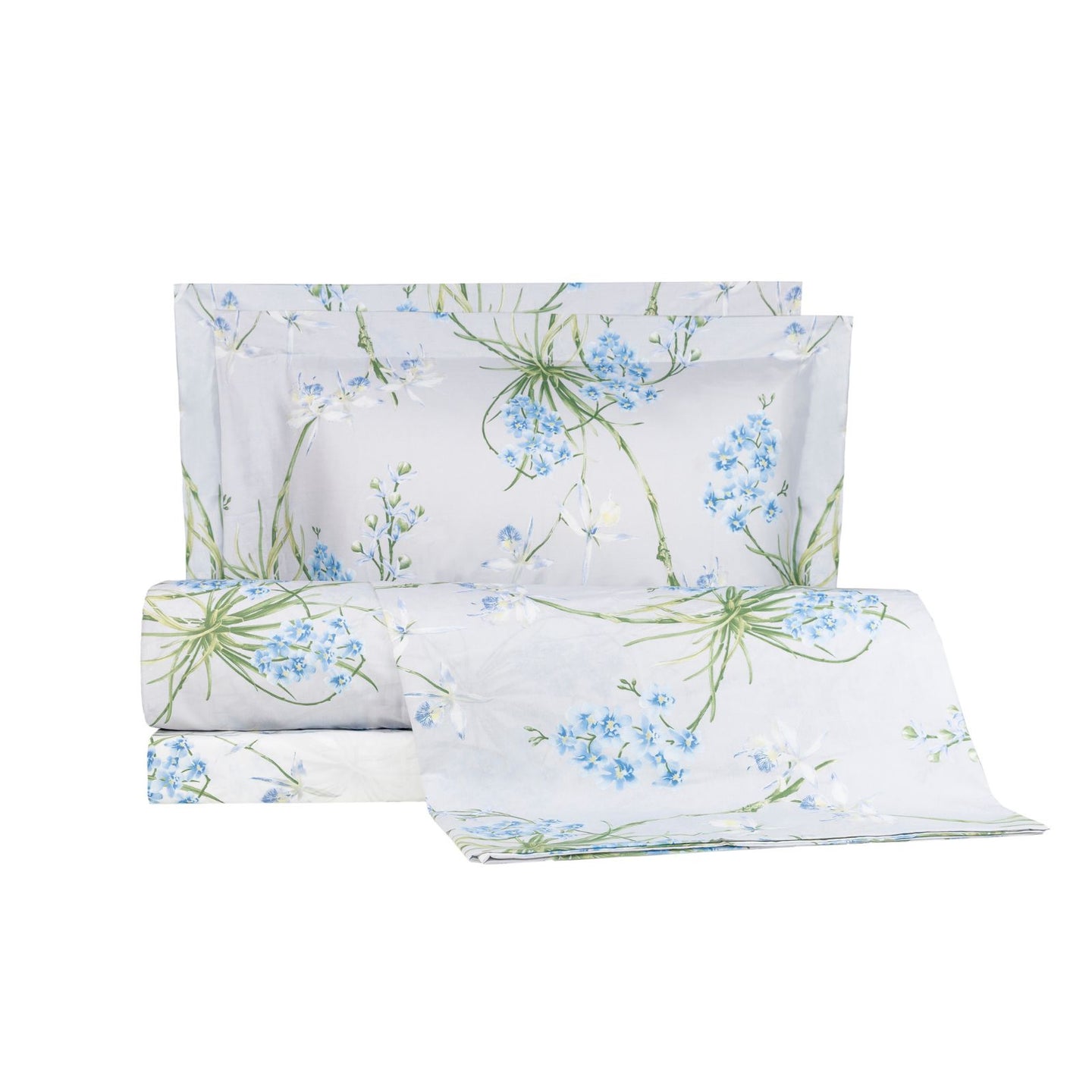 Completo Copripiumino Emporium Orchidee Floreale in Percalle