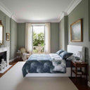 Completo Copripiumino Mirabello Abstract flower Floreale in Raso di cotone