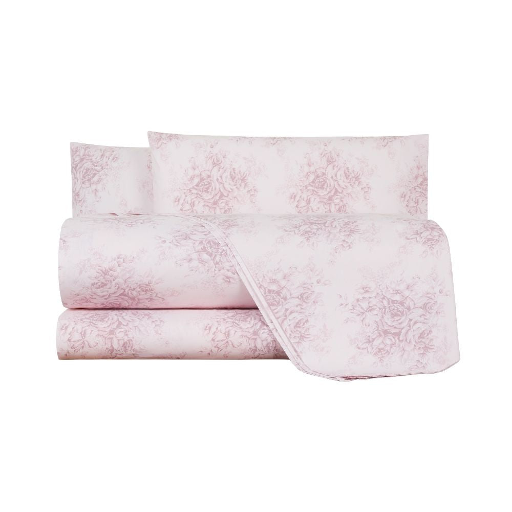 Completo Lenzuola Bellora Dafne Geometrico in Percalle