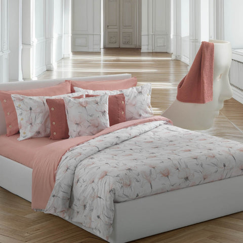 Completo Lenzuola Bellora Light flowers Floreale in Percalle