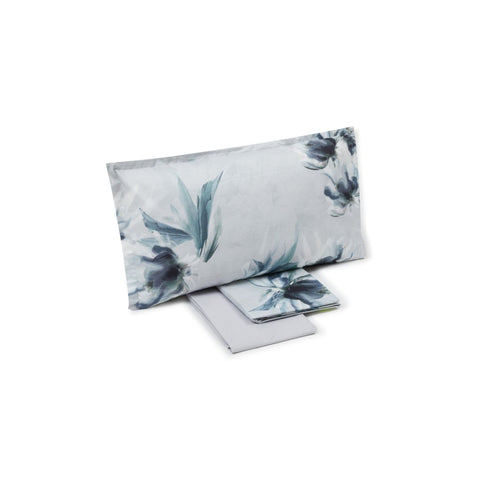 Completo Lenzuola Emporium Lago-d'argento Floreale in Percalle