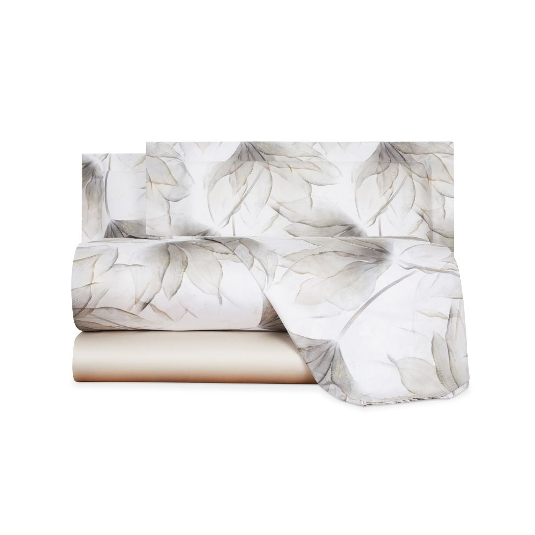 Completo Lenzuola Mirabello Abstract flower Floreale in Raso di cotone