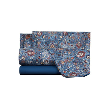 Completo Lenzuola Mirabello Decor paisley Winter Cottage in Percalle