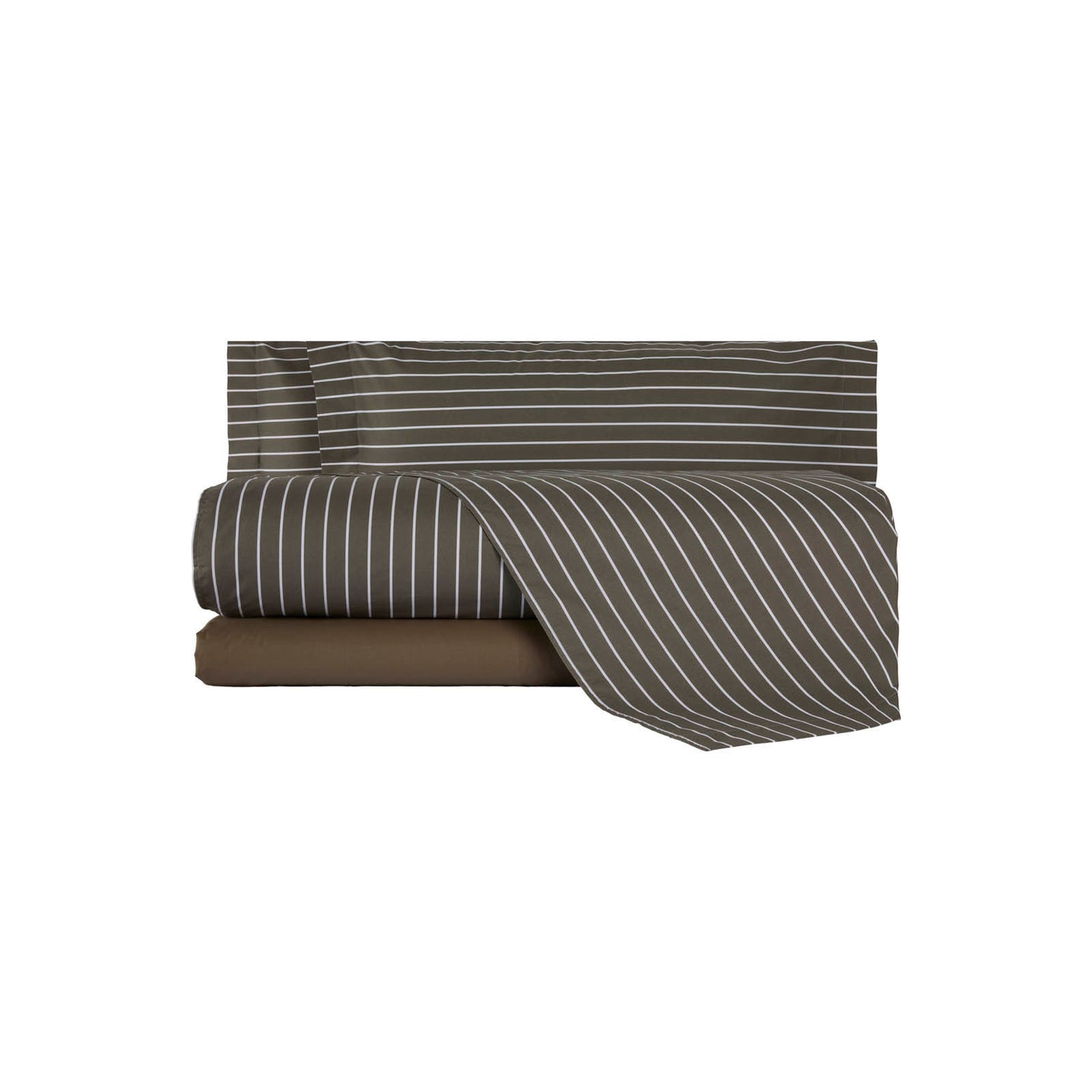 Completo Lenzuola Mirabello Luisiana Downing Geometrico in Percalle