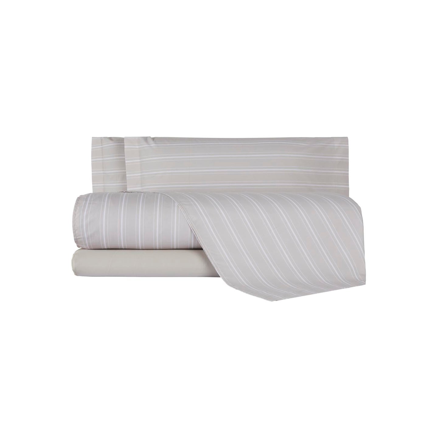 Completo Lenzuola Mirabello Luisiana Oxford Geometrico in Percalle