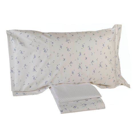 Completo Lenzuola Mirabello Luisiana Reve Floreale in Percalle