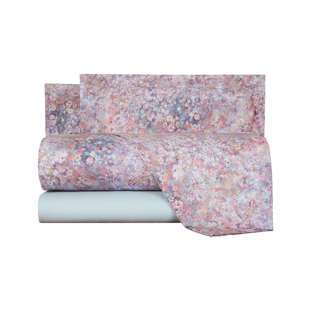 Completo Lenzuola Mirabello Magic Floreale in Percalle