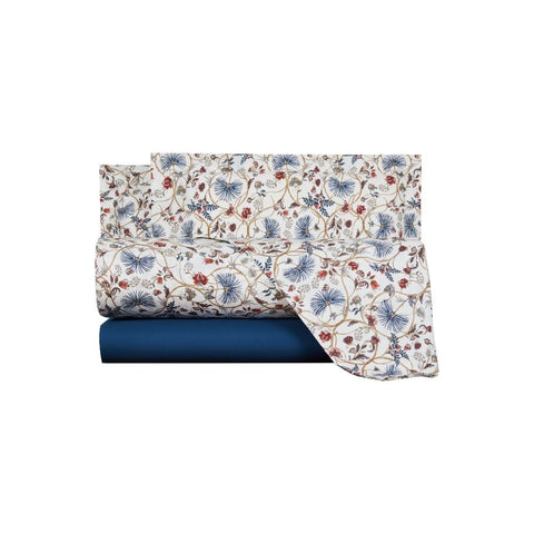 Completo Lenzuola Mirabello Oasis Moderno in Percalle