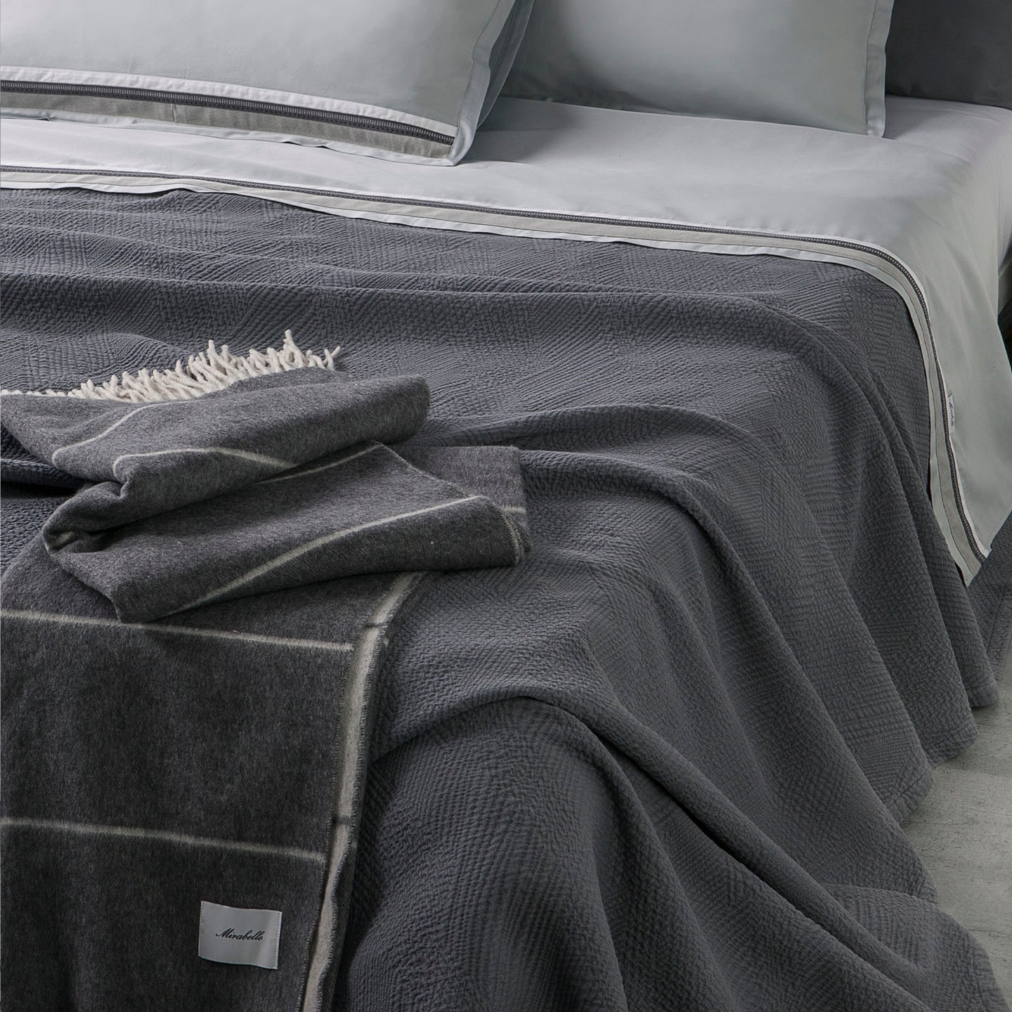 Copriletto non Trapuntato Mirabello Brera Dublino Moderno in Cotone