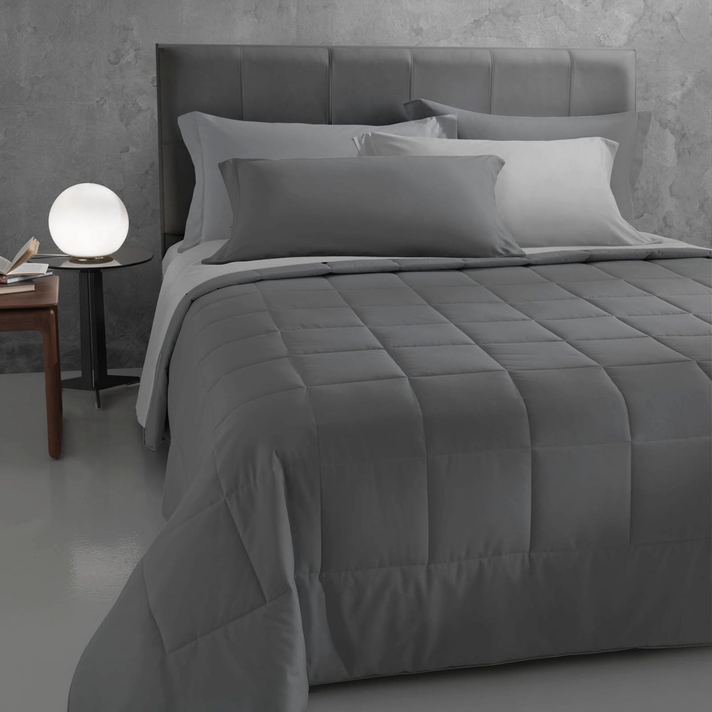 Copriletto Trapuntato Mirabello Luisiana Louisiana Tinta Unita in Percalle Luisiana