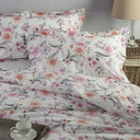 Copriletto Primaverile Emporium Gerbere Geometrico in Percalle