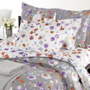 Copriletto Primaverile Emporium Viole Floreale in Percalle
