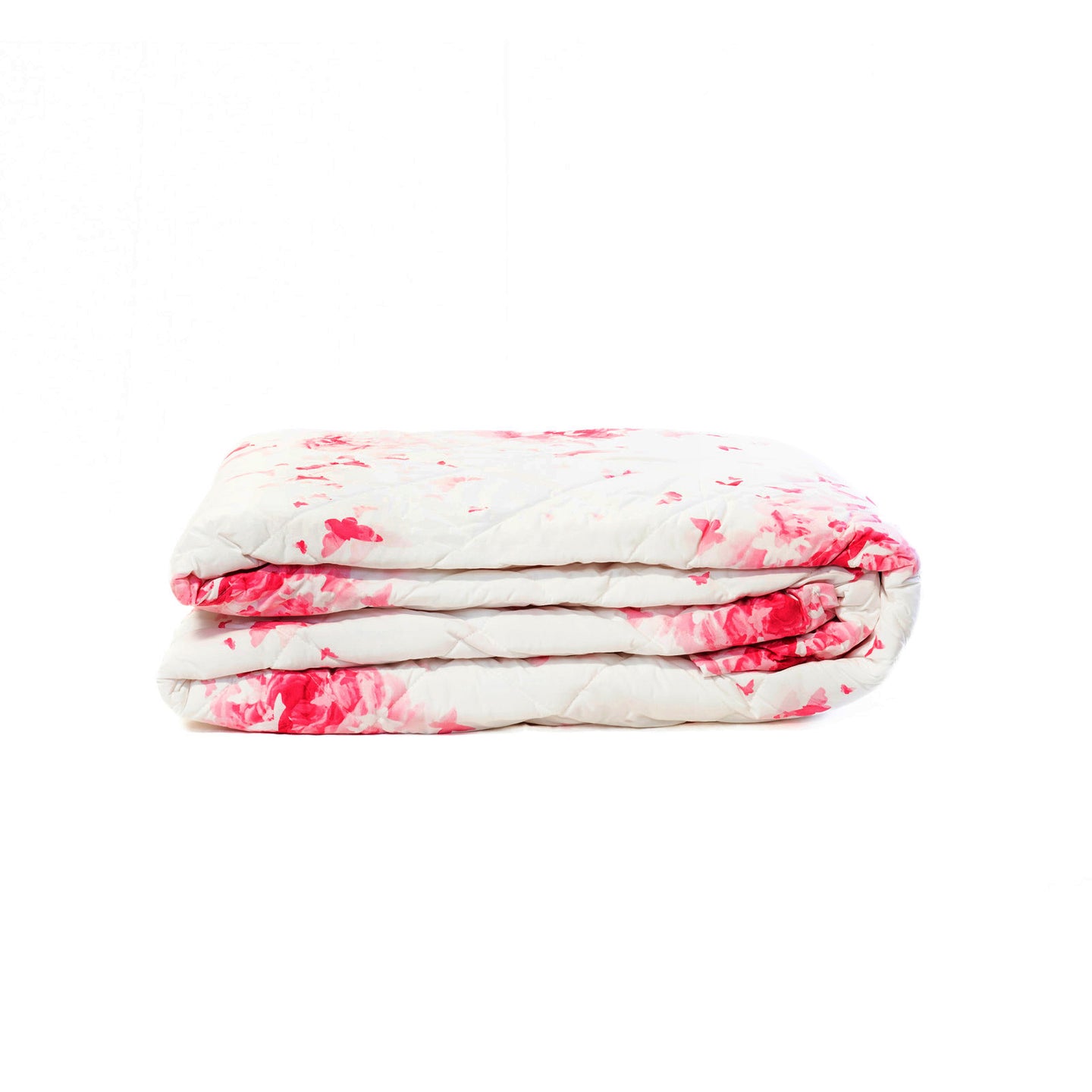 Copriletto Trapuntato Emporium Rose-e-farfalle Floreale in Percalle
