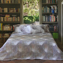 Copriletto Trapuntato Mirabello Abstract flower Floreale in Raso di cotone