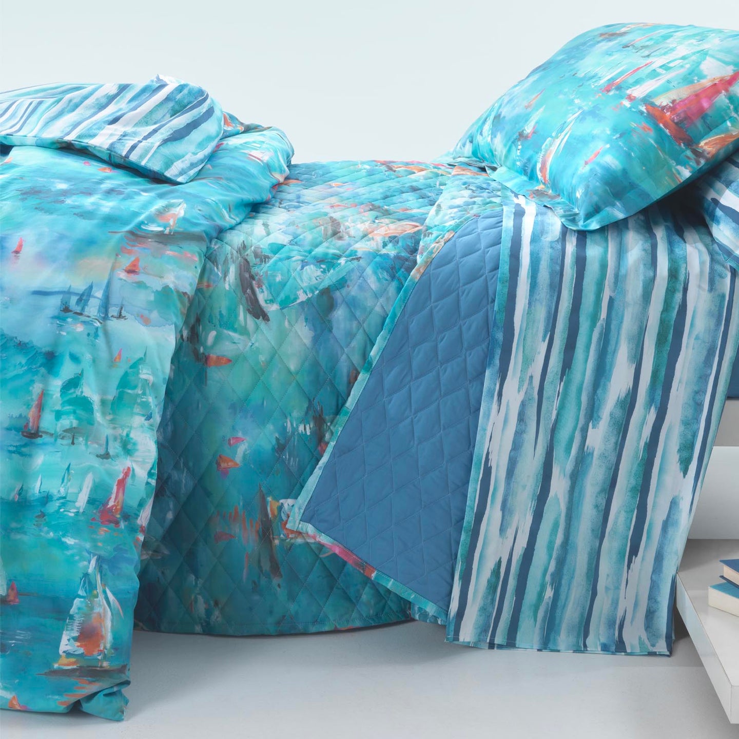 Copriletto Trapuntato Mirabello Barcolana Moderno in Percalle