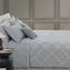 Copriletto Trapuntato Trussardi Rombhus Geometrico in Raso Jacquard