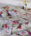 Copripiumino con federe Emporium Charming flowers Floreale in Percalle