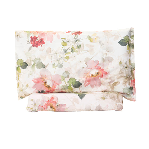 Copripiumino con federe Emporium Scented-blossom Floreale in Percalle