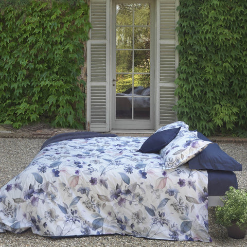 Copripiumino con federe Mirabello Florry Floreale in Percalle