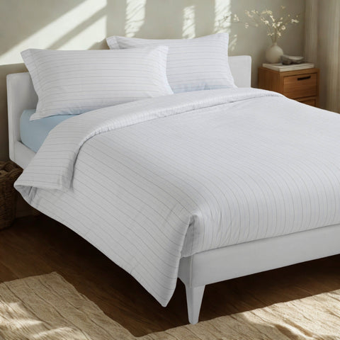 Copripiumino con federe Mirabello Luisiana Bristol Geometrico in Percalle