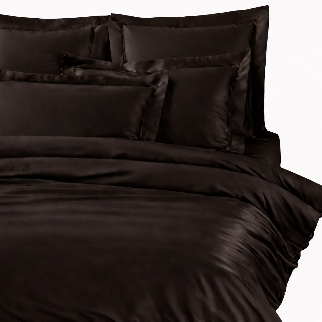 Copripiumino con federe Mirabello Brera Precious sateen Tinta Unita in Raso di cotone