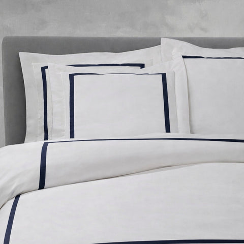 Copripiumino con federe Mirabello Ritz Tinta Unita in Percalle