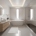 Tappeto arredo Carrara Fyber New Fyber Tinta Unita in Spugna