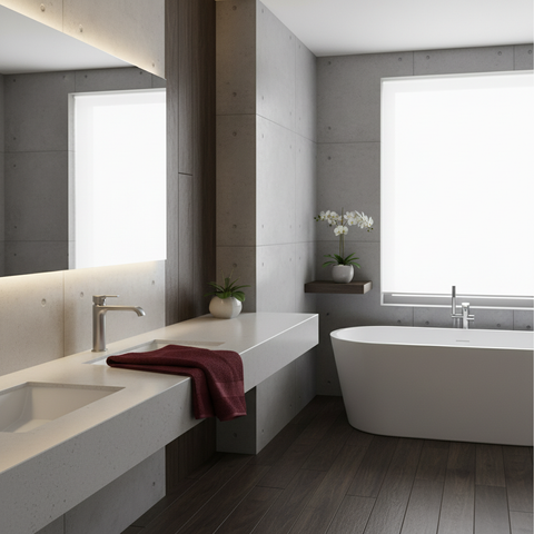 Asciugamano con Ospite Carrara Fyber New Fyber Tinta Unita in Spugna