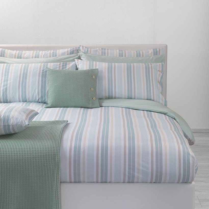 Lenzuolo copriletto con federe Bellora Duke Geometrico in Percalle