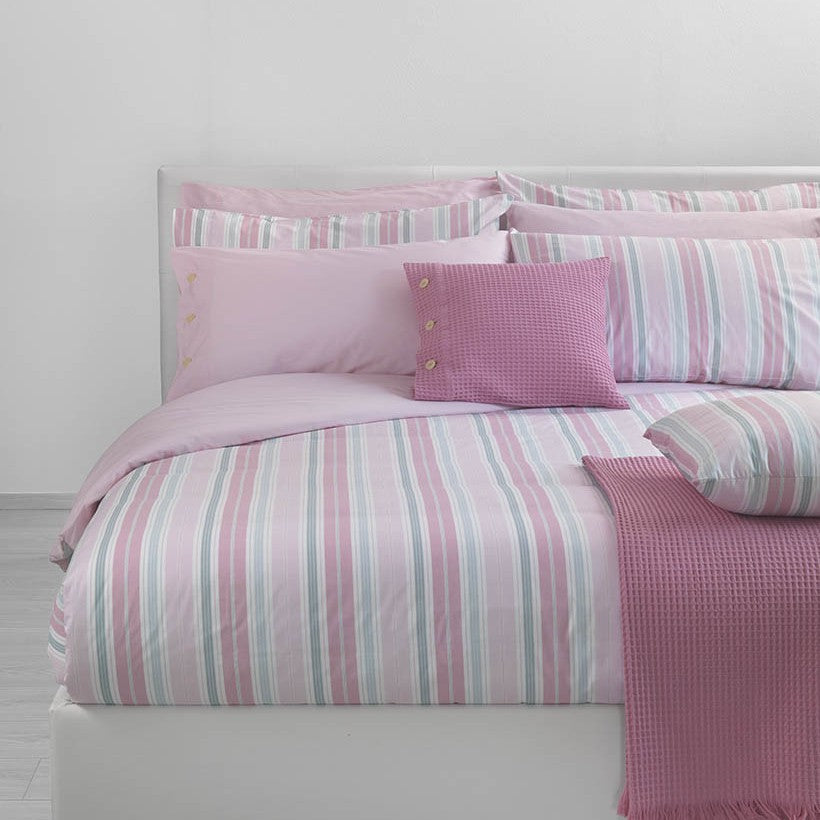 Lenzuolo copriletto con federe Bellora Duke Geometrico in Percalle