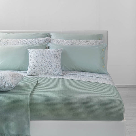 Lenzuolo copriletto con federe Bellora Ethel Floreale in Percalle