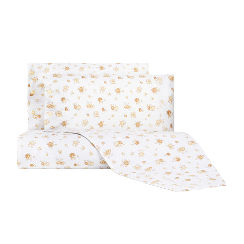 Lenzuolo copriletto con federe Bellora Dora Floreale in Percalle