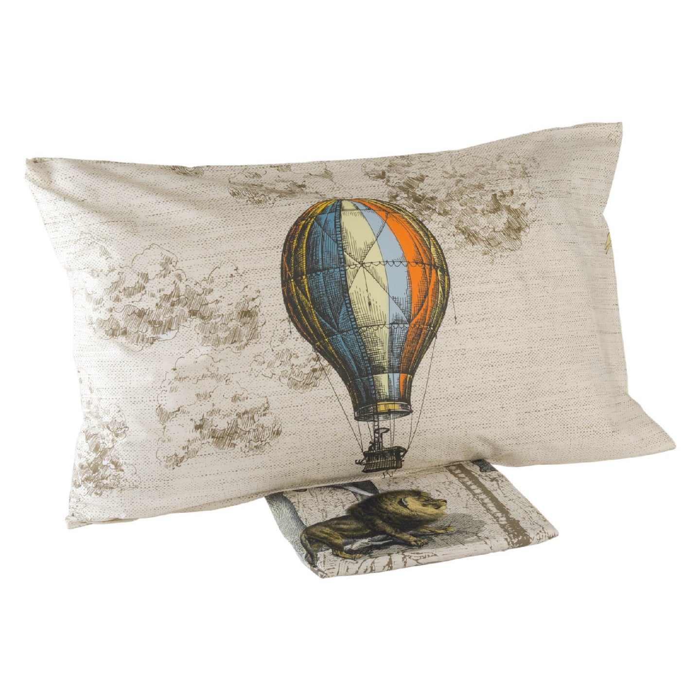 Lenzuolo copriletto con federe Mirabello Forest Moderno in Percalle Luisiana