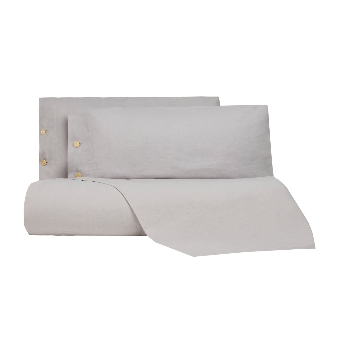 Copripiumino con federe Bellora Violino Tinta Unita in Misto lino