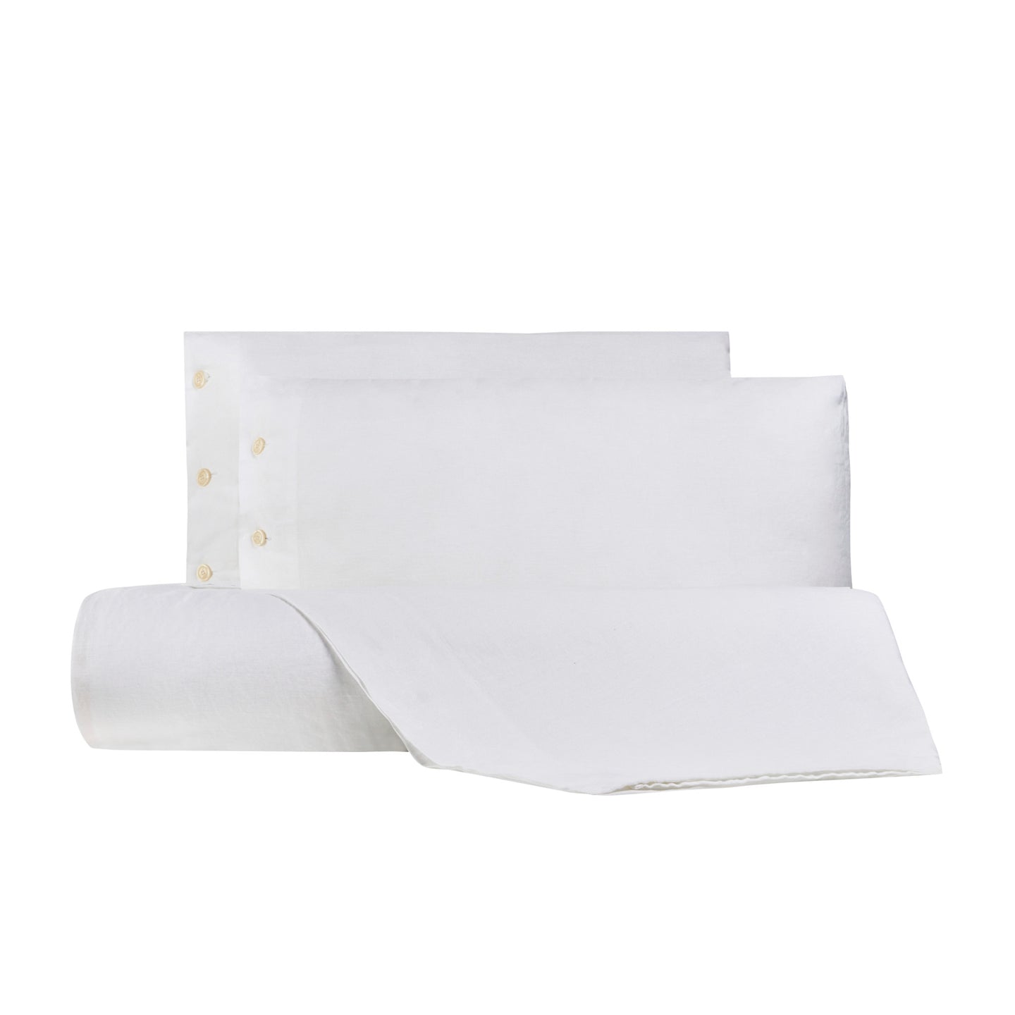 Copripiumino con federe Bellora Violino Tinta Unita in Misto lino