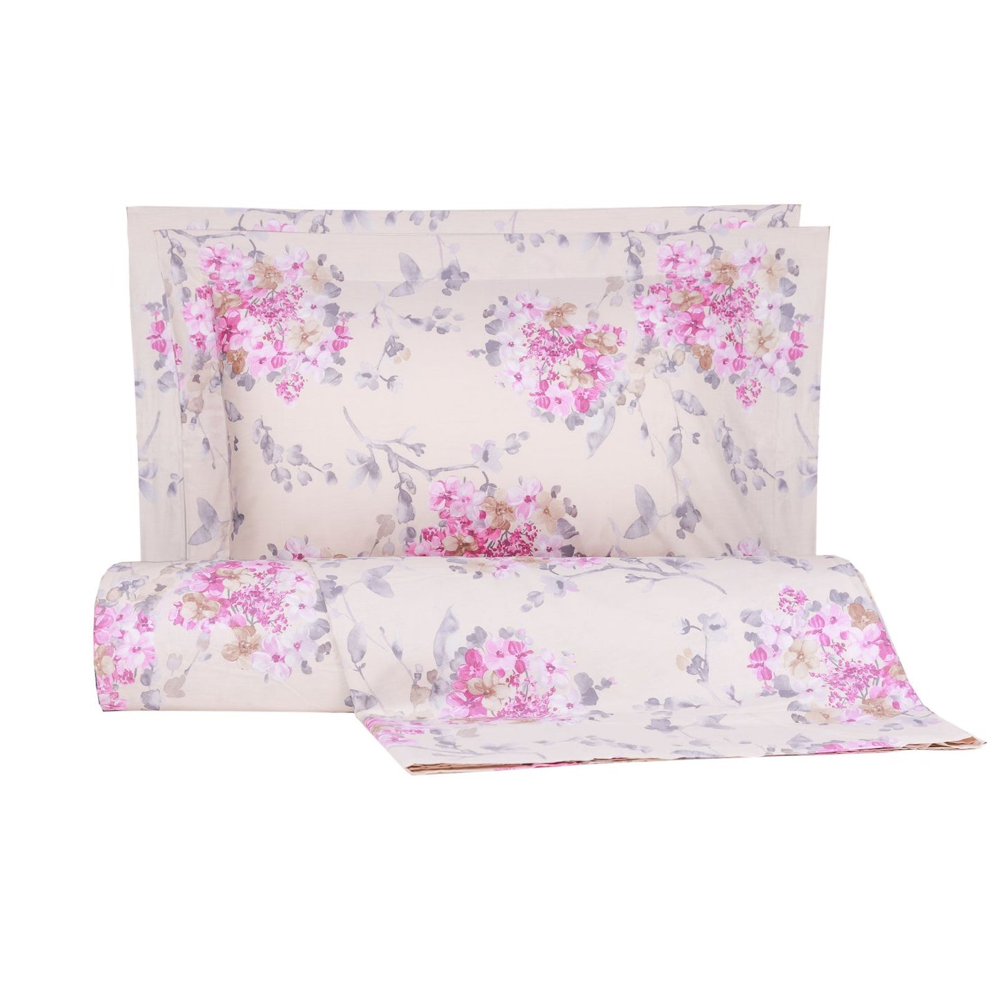 Copripiumino con federe Emporium Soft hydrangea Floreale in Percalle