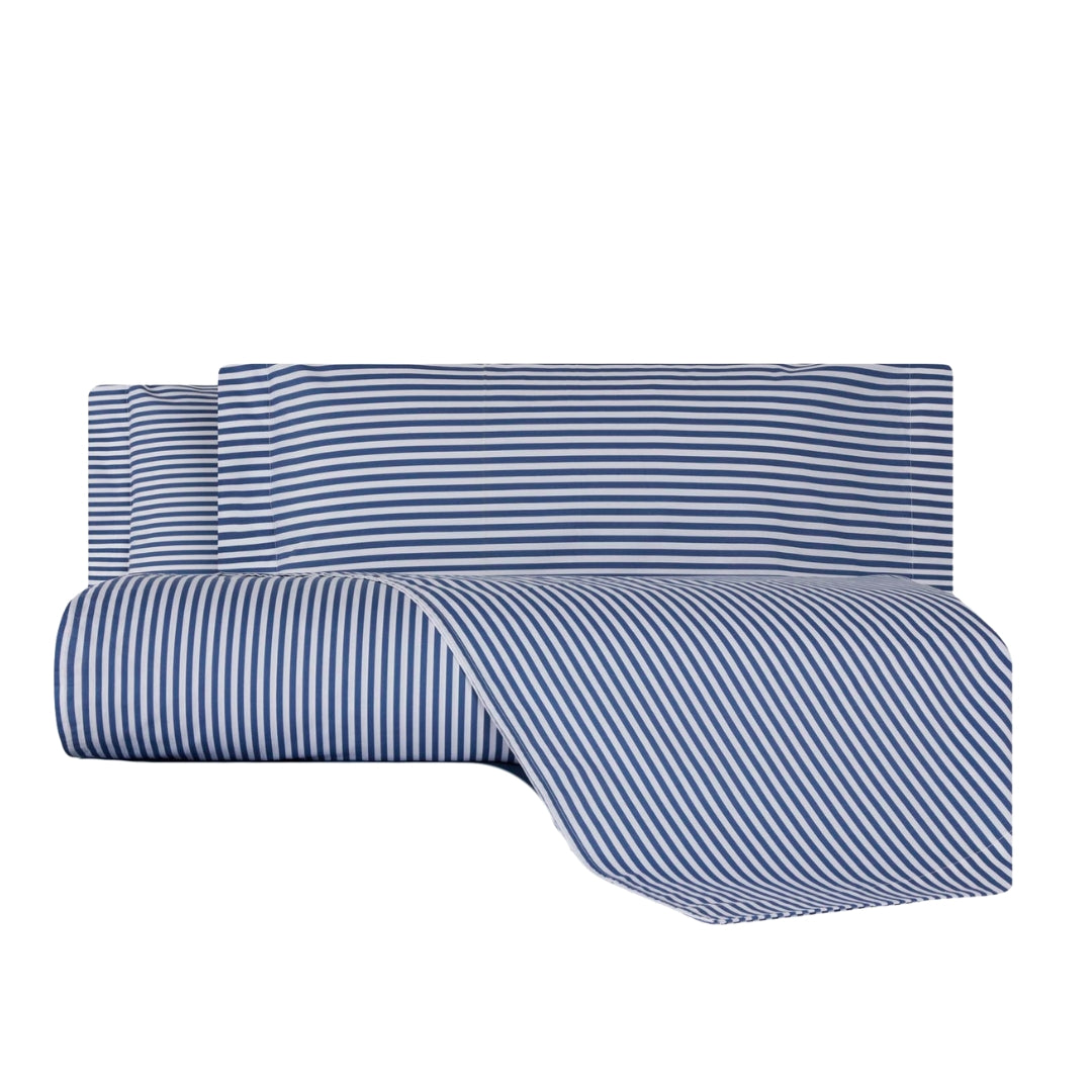 Copripiumino con federe Mirabello Luisiana Polo Geometrico in Percalle