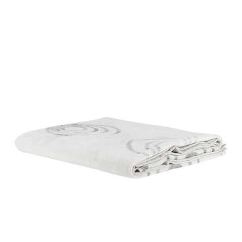 Telo Bagno Carrara Silver circle Moderno in Spugna