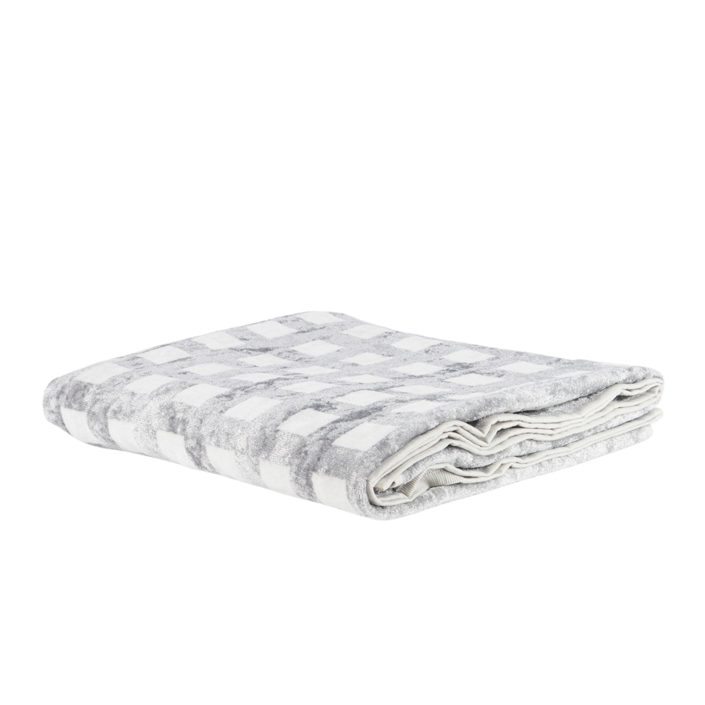 Telo Bagno Carrara Silver squares Moderno in Spugna