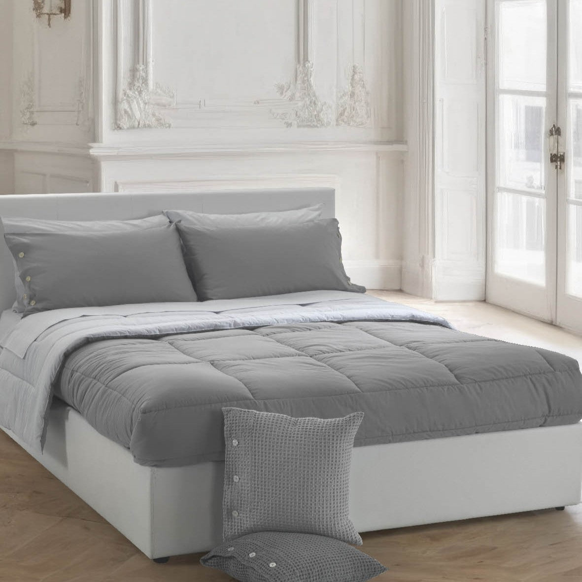 Trapunta Bellora Percolours Tinta Unita in Percalle