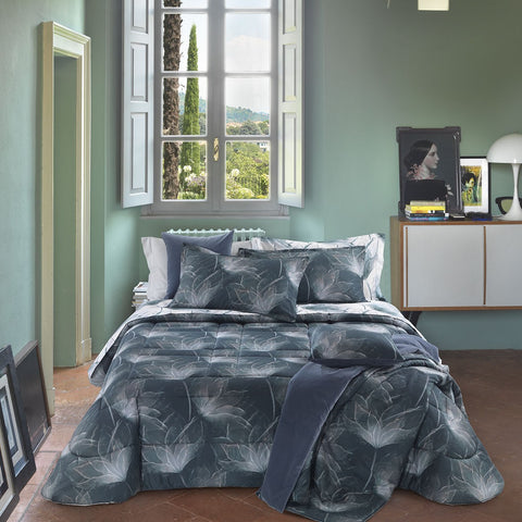 Trapunta Mirabello Abstract flower Floreale in Raso di cotone