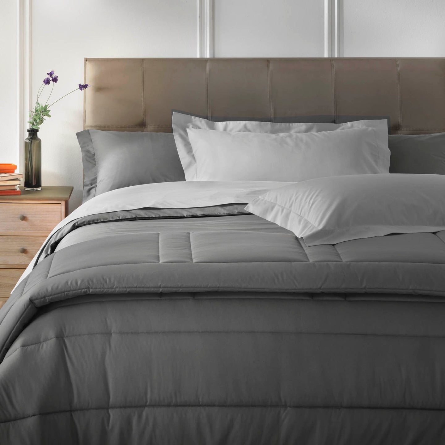 Trapunta Mirabello Luisiana Louisiana Tinta Unita in Percalle Luisiana