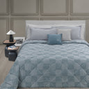 Trapunta Trussardi Rombhus Geometrico in Raso Jacquard