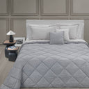 Trapunta Trussardi Straw Geometrico in Raso Jacquard